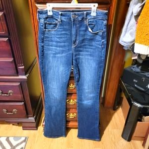 American Eagle skinny kick flare jeans size 12 long, have not been worn